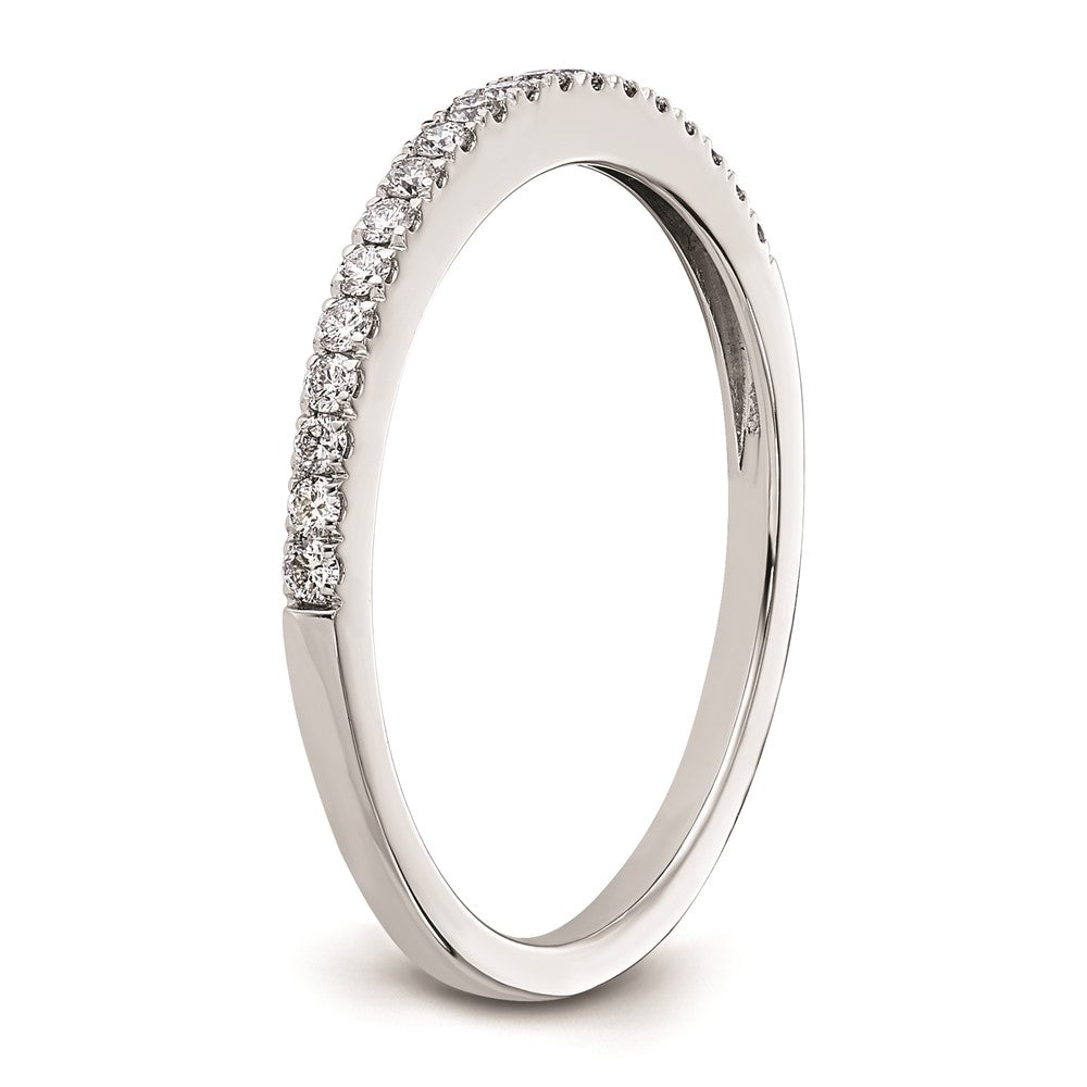 14K Weißgold Ehering mit natürlichen Diamanten