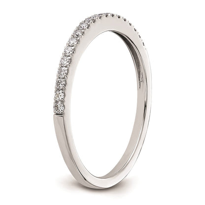 14K Weißgold Ehering mit natürlichen Diamanten