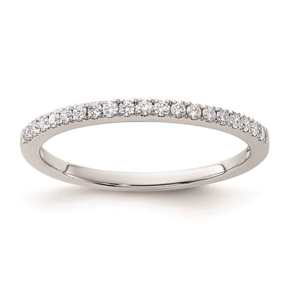 14K Weißgold Ehering mit natürlichen Diamanten
