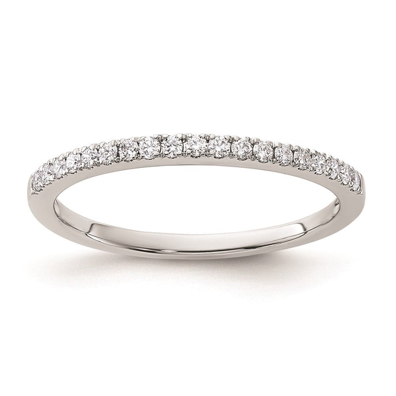 14K Weißgold Ehering mit natürlichen Diamanten