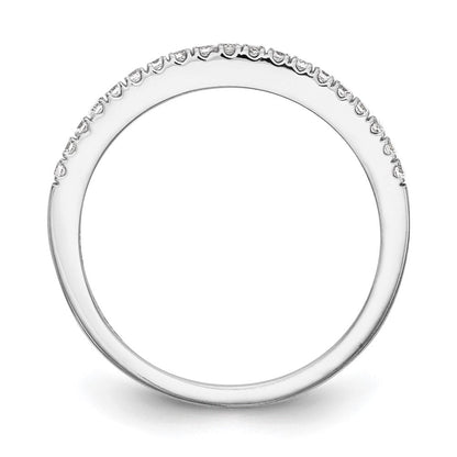 14K Weißgold Ehering mit natürlichen Diamanten