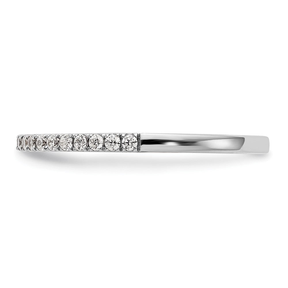 14K Weißgold Ehering mit natürlichen Diamanten
