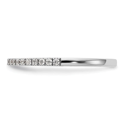 14K Weißgold Ehering mit natürlichen Diamanten