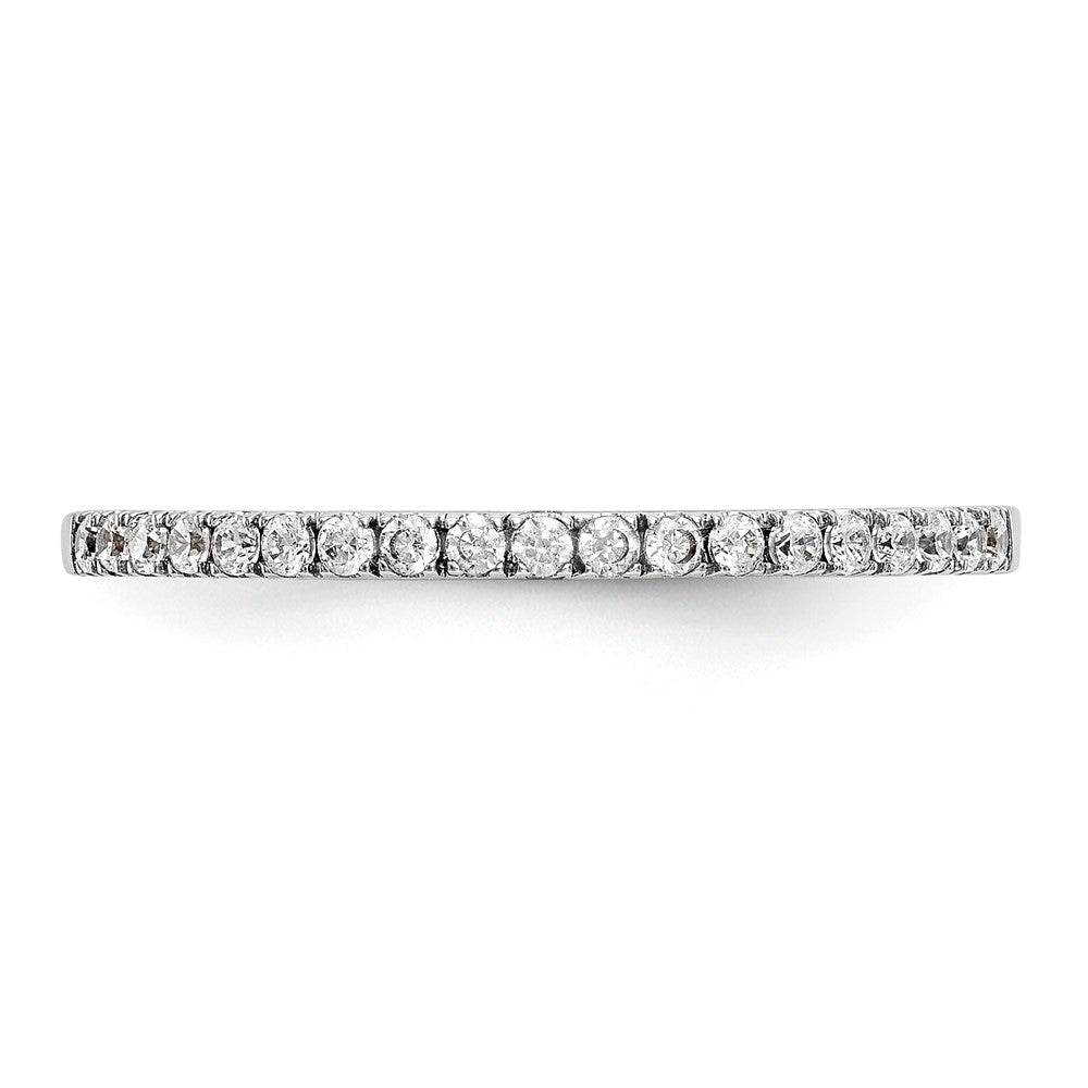14K Weißgold Ehering mit natürlichen Diamanten