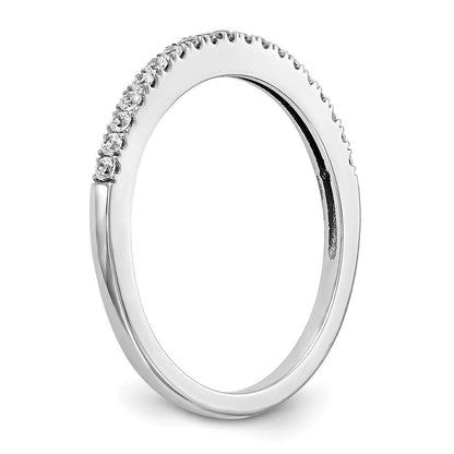 14K Weißgold Ehering mit natürlichen Diamanten
