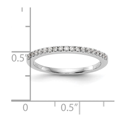 14K Weißgold Ehering mit natürlichen Diamanten