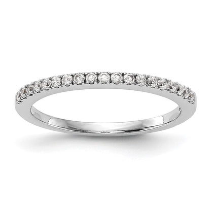 14K Weißgold Ehering mit natürlichen Diamanten