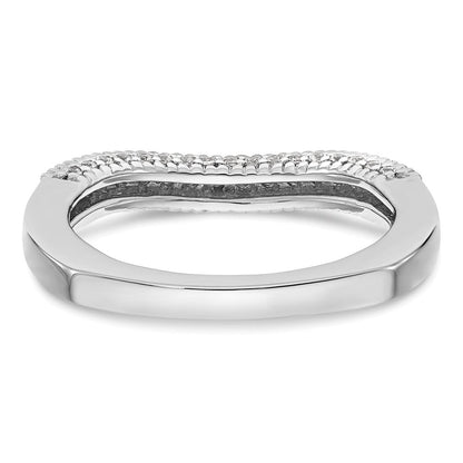 585 Weißgold Ehering mit natürlichen Diamanten