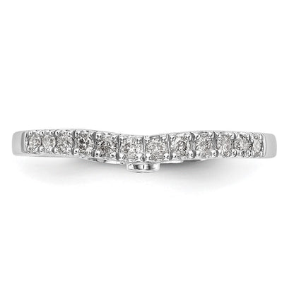 14K Weißgold Ehering mit natürlichen Diamanten