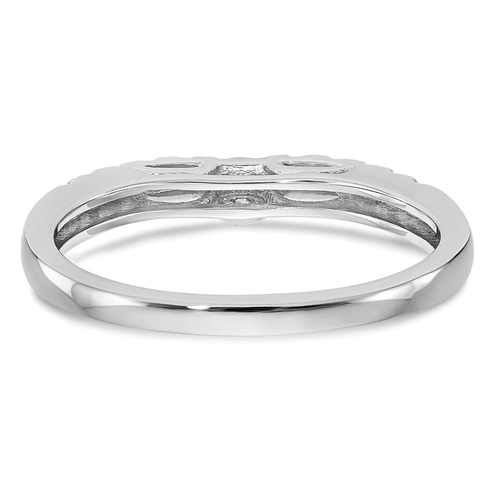 14K Weißgold Ehering mit natürlichen Diamanten