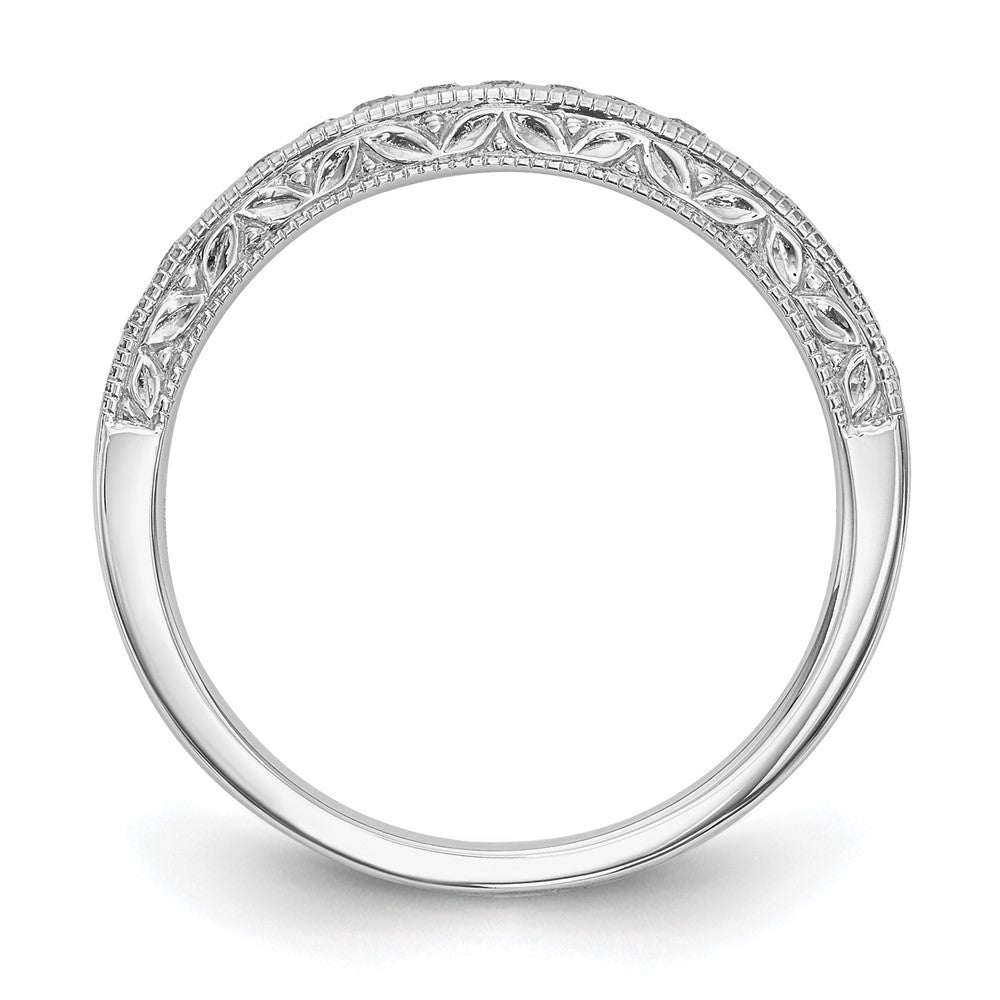 14K Weißgold Ehering mit Laborgezüchteten Diamanten VS/SI FGH