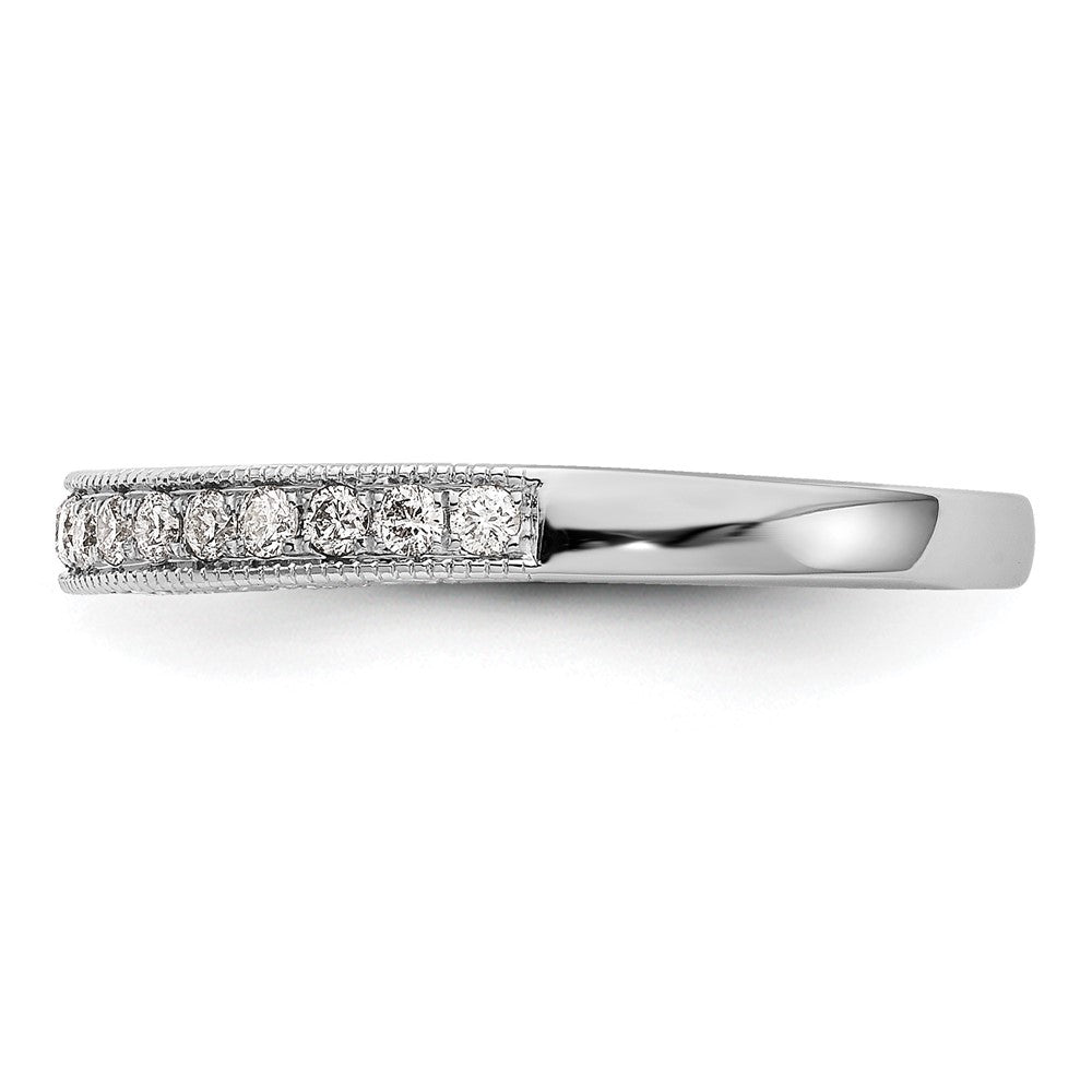 14K Weißgold Ehering mit Laborgezüchteten Diamanten VS/SI FGH