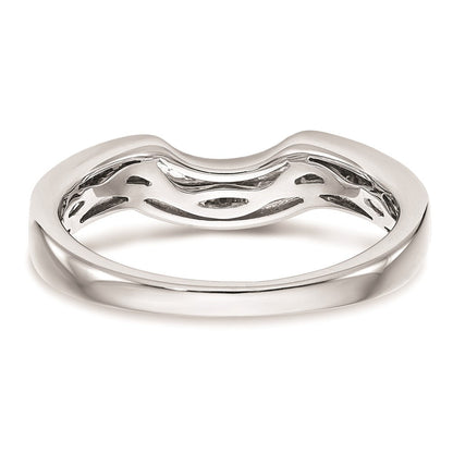 14K Weißgold Ehering mit natürlichen Diamanten