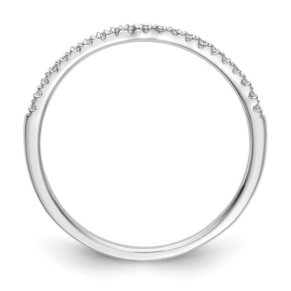 14K Weißgold Ehering mit natürlichen Diamanten
