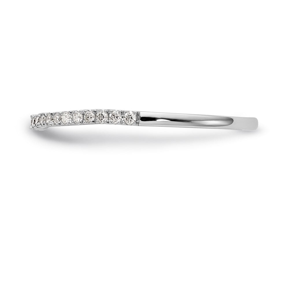 14K Weißgold Ehering mit natürlichen Diamanten
