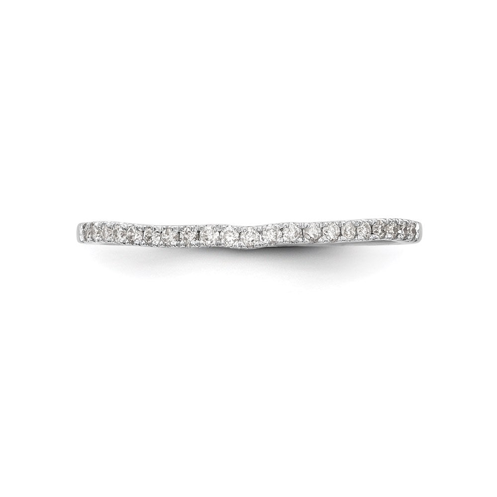 14K Weißgold Ehering mit natürlichen Diamanten
