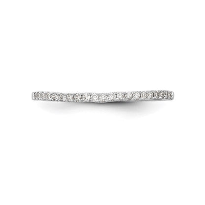 14K Weißgold Ehering mit natürlichen Diamanten