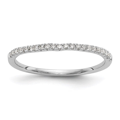 14K Weißgold Ehering mit natürlichen Diamanten