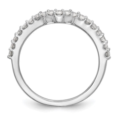 14K Weißgold Ehering mit natürlichen Diamanten