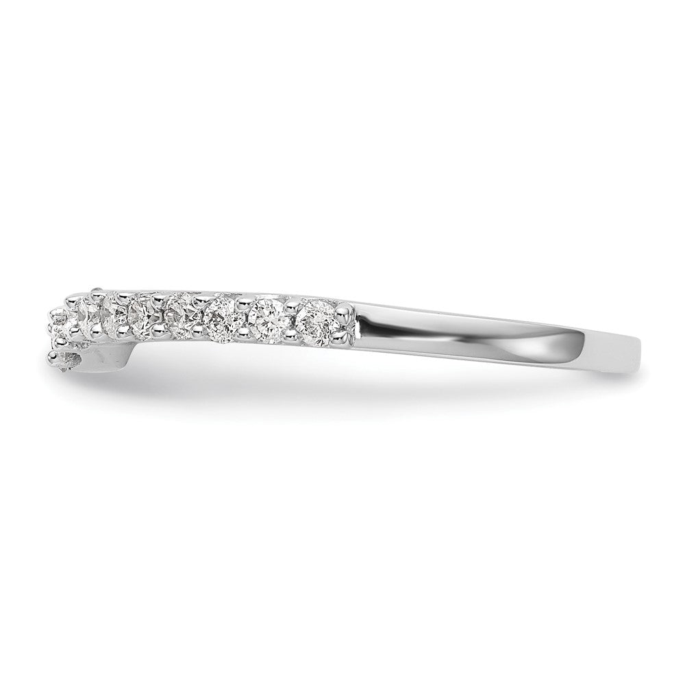 14K Weißgold Ehering mit natürlichen Diamanten