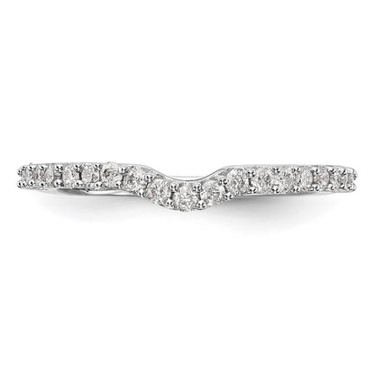 14K Weißgold Ehering mit natürlichen Diamanten