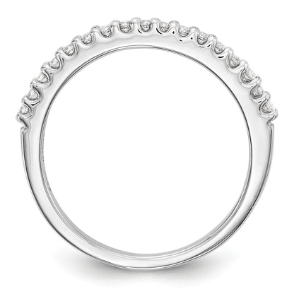 14K Weißgold Ehering mit natürlichen Diamanten