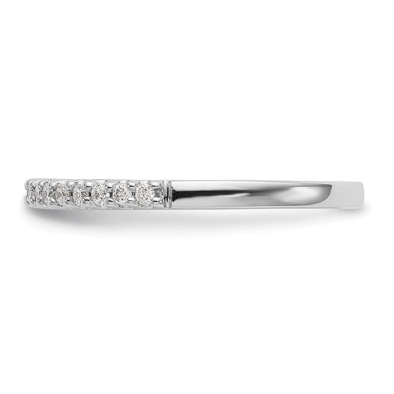 14K Weißgold Ehering mit natürlichen Diamanten