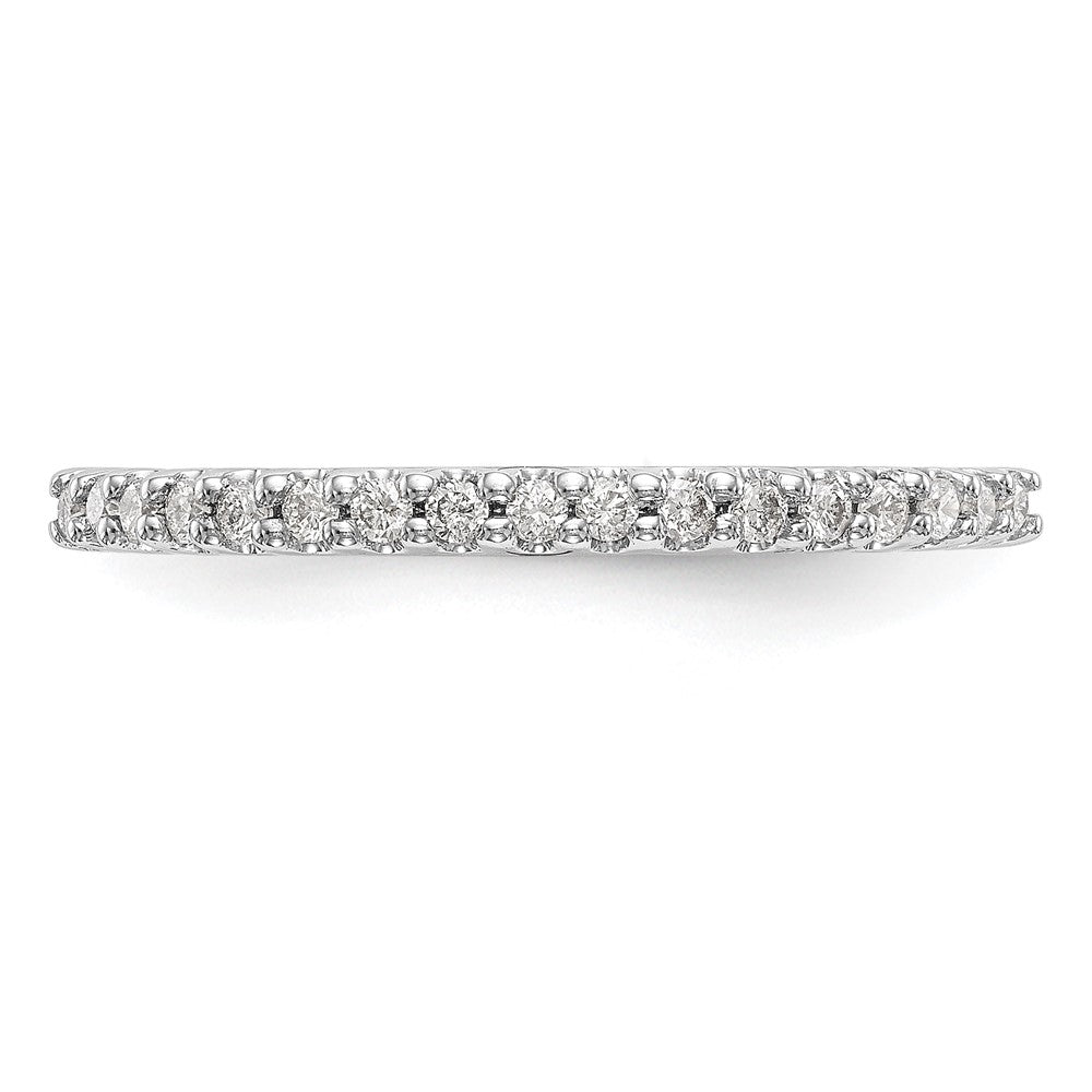 14K Weißgold Ehering mit natürlichen Diamanten