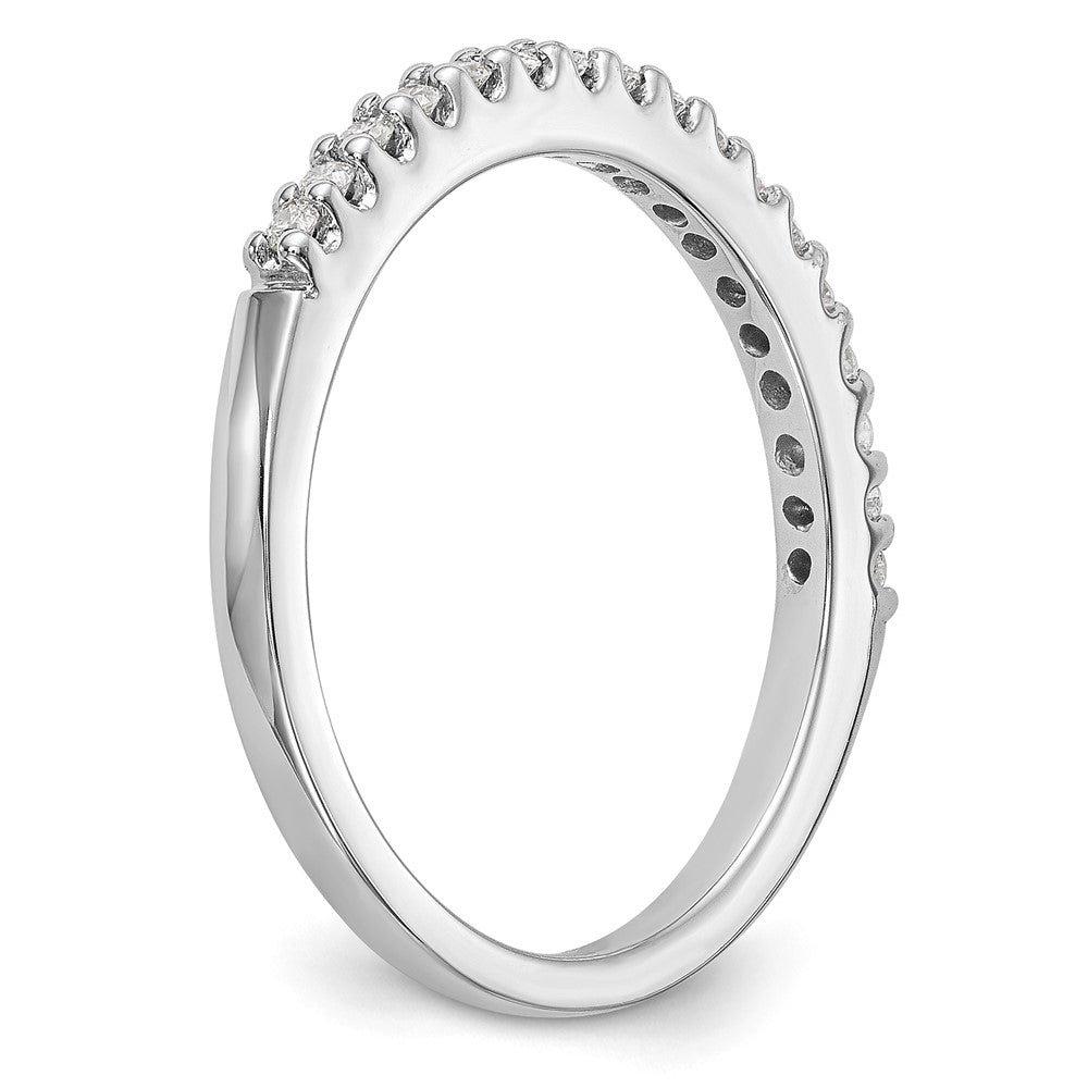 14K Weißgold Ehering mit natürlichen Diamanten