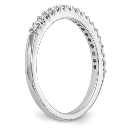 14K Weißgold Ehering mit natürlichen Diamanten