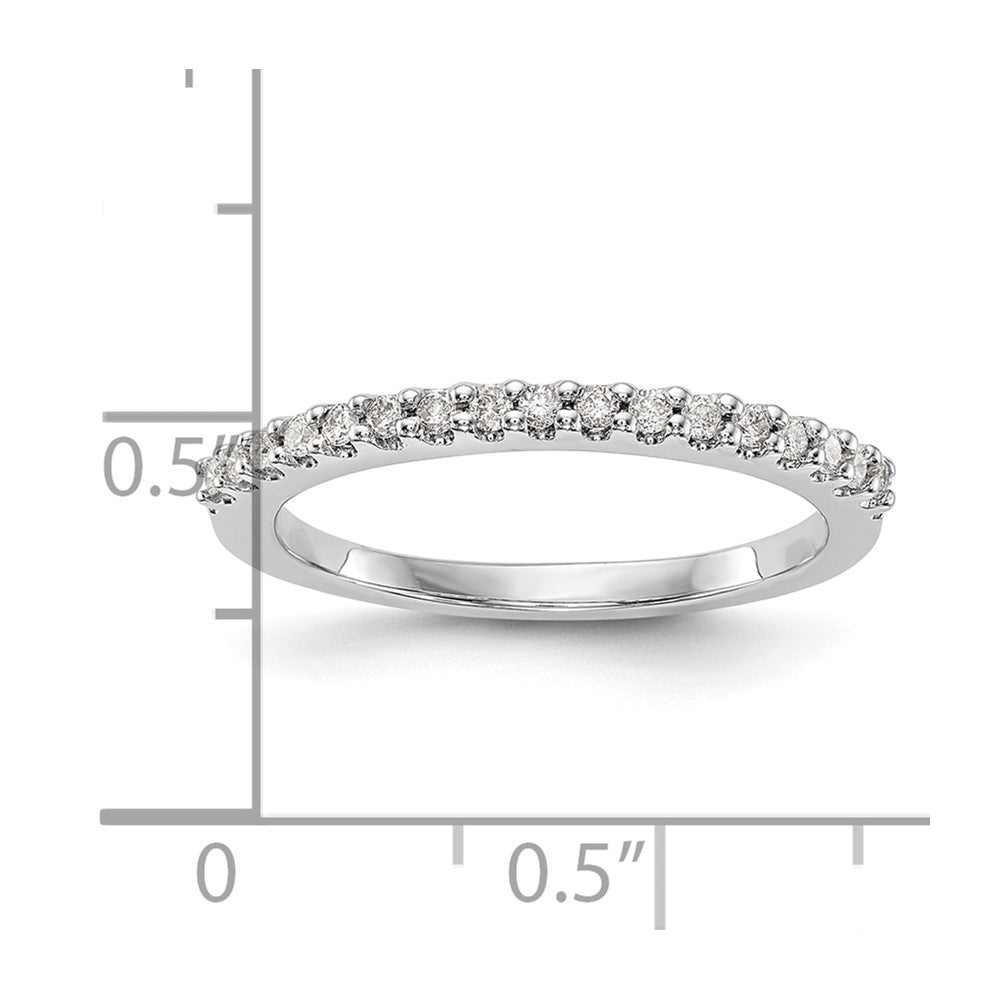 14K Weißgold Ehering mit natürlichen Diamanten