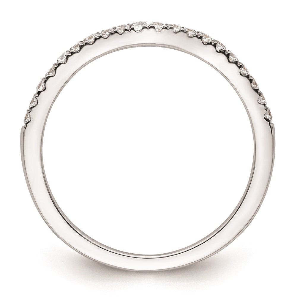 14K Weißgold Ehering mit natürlichen Diamanten, 0,2 ct. Gesamtgewicht