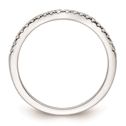 14K Weißgold Ehering mit natürlichen Diamanten, 0,2 ct. Gesamtgewicht