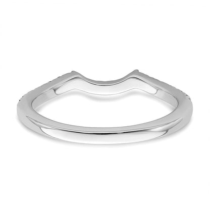 14K Weißgold Ehering mit natürlichen Diamanten