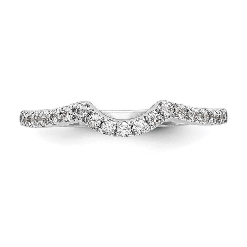 14K Weißgold Ehering mit natürlichen Diamanten