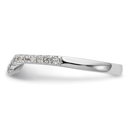 14K Weißgold Ehering mit natürlichen Diamanten