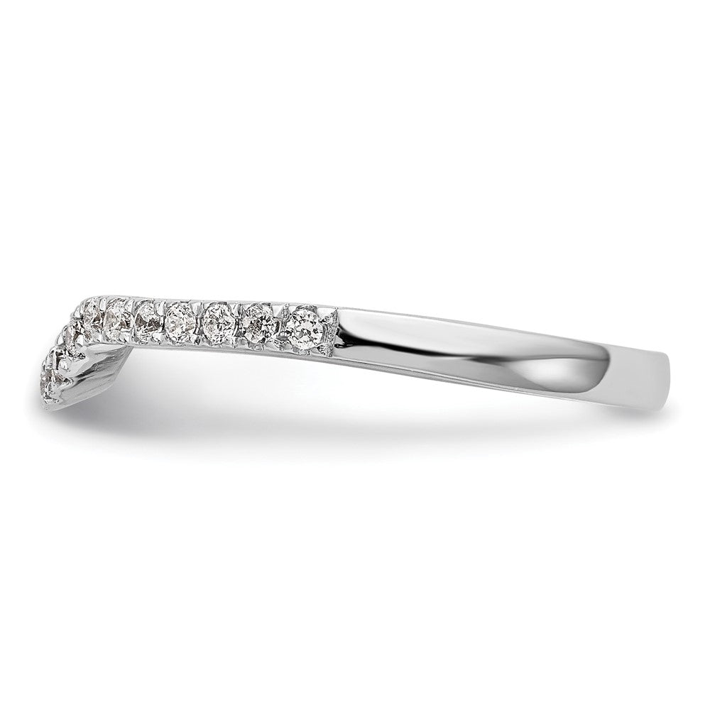 14K Weißgold Ehering mit natürlichen Diamanten