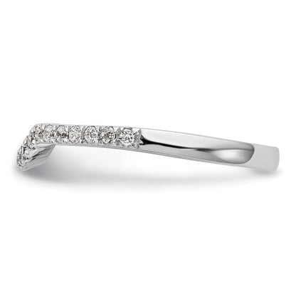 14K Weißgold Ehering mit natürlichen Diamanten