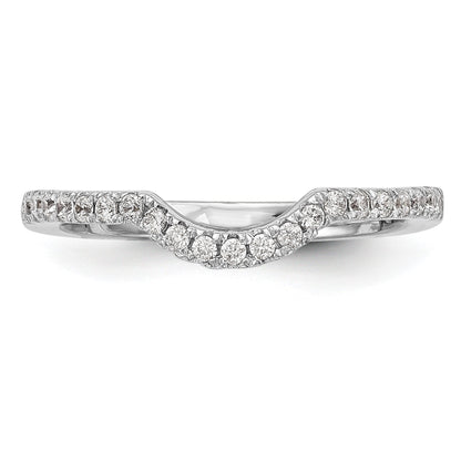 14K Weißgold Ehering mit natürlichen Diamanten