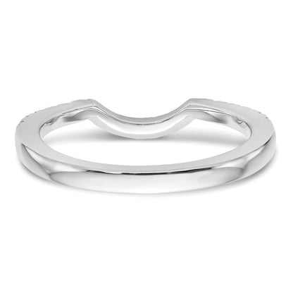 14K Weißgold Ehering mit natürlichen Diamanten