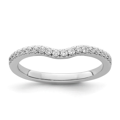 14K Weißgold Ehering mit 0,25 ct. laborgezüchteten Diamanten, VS/SI+ G+