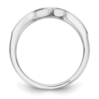 14K Weißgold Ehering mit natürlichen Diamanten