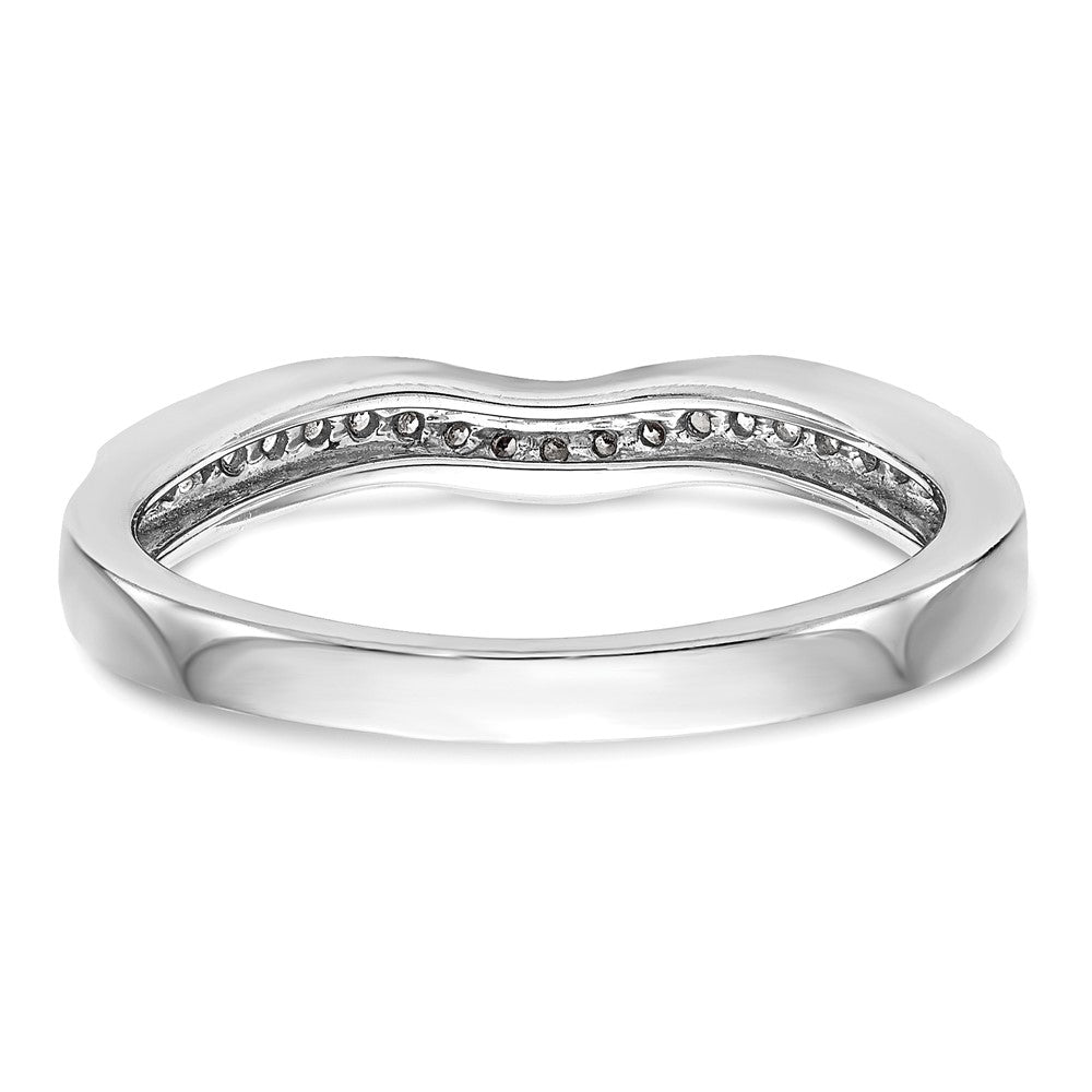 14K Weißgold Ehering mit natürlichen Diamanten