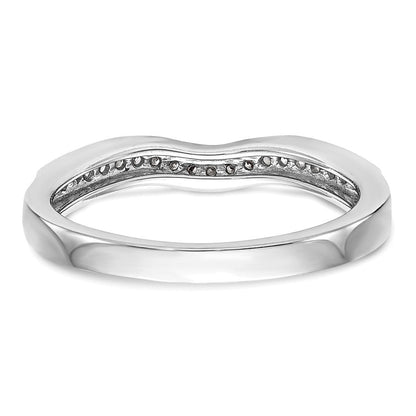 14K Weißgold Ehering mit natürlichen Diamanten