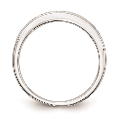 14K Weißgold Set aus 2 Eheringen mit natürlichen Diamanten