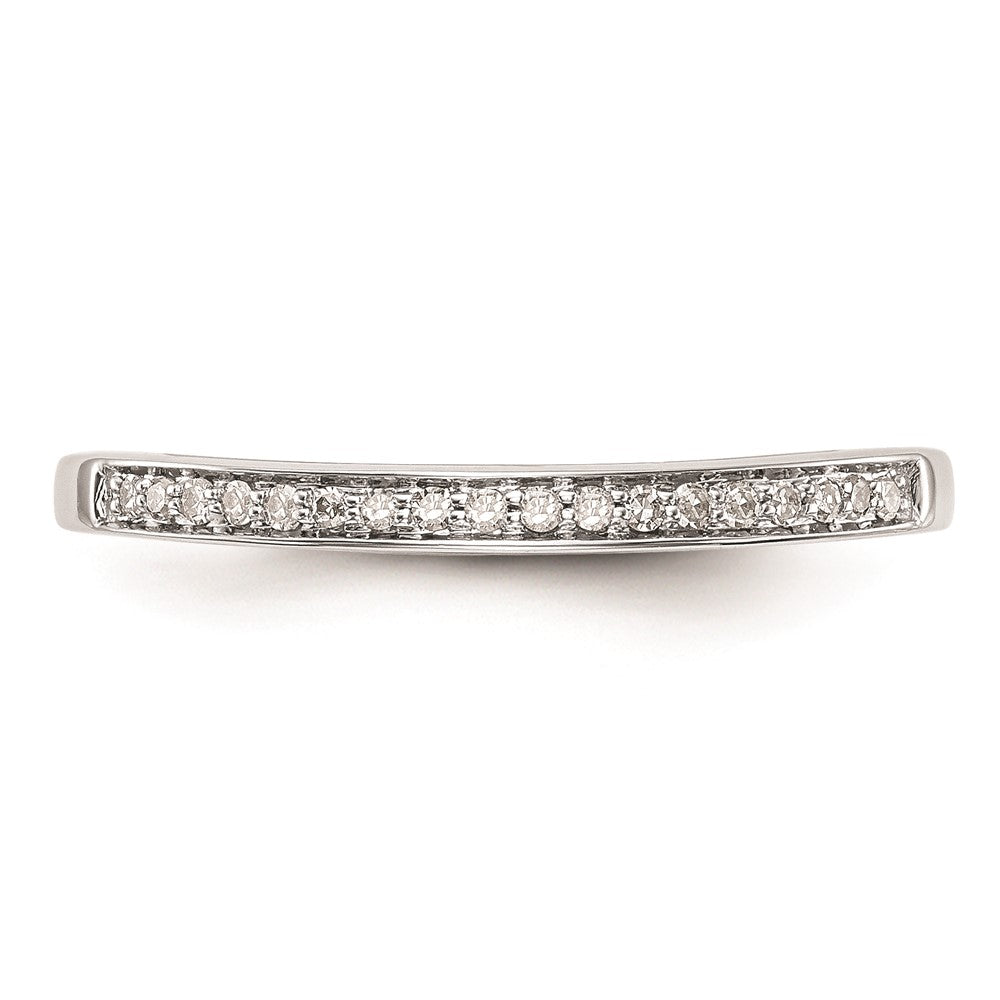14K Weißgold Set aus 2 Eheringen mit natürlichen Diamanten