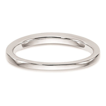 14K Weißgold Set aus 2 Eheringen mit natürlichen Diamanten