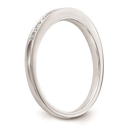 14K Weißgold Set aus 2 Eheringen mit natürlichen Diamanten