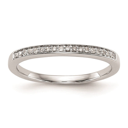 14K Weißgold Set aus 2 Eheringen mit natürlichen Diamanten