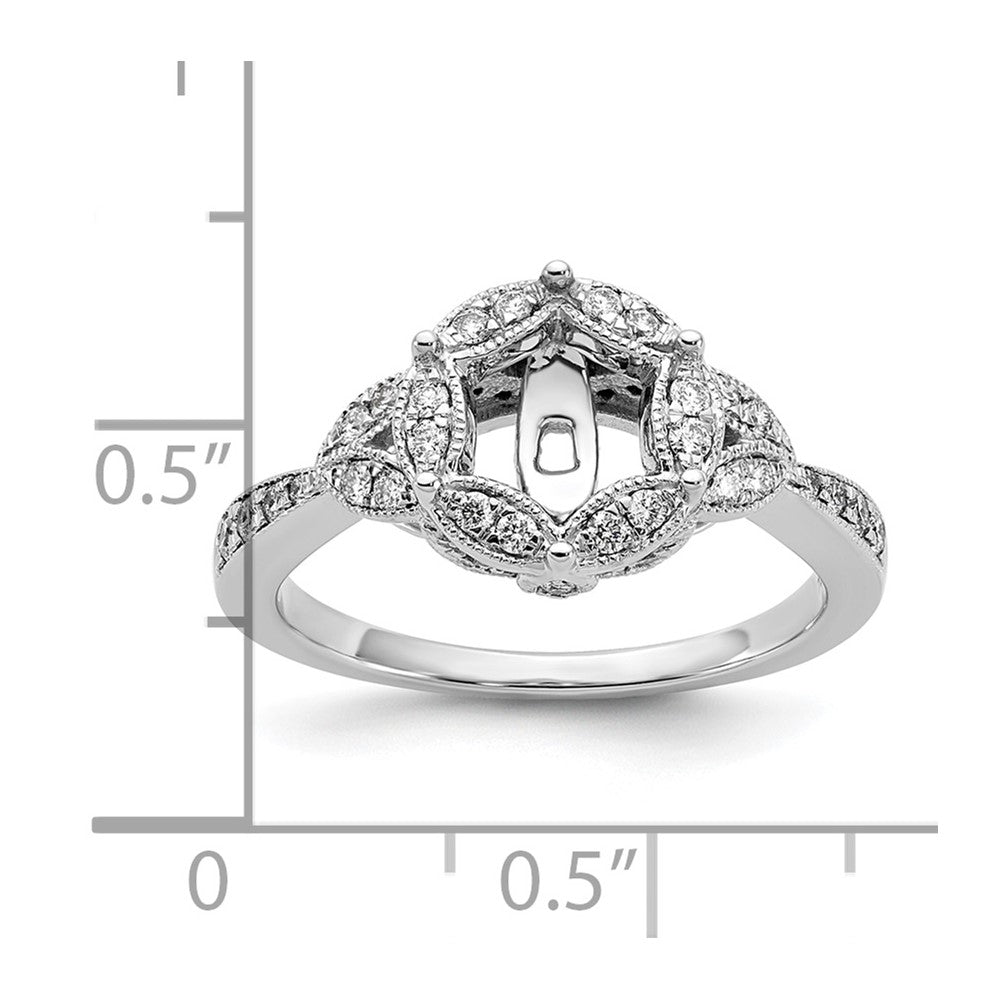 14KW Verlobungsring mit Krappenfassung, simuliertem Diamant im Rundschliff und Halo
